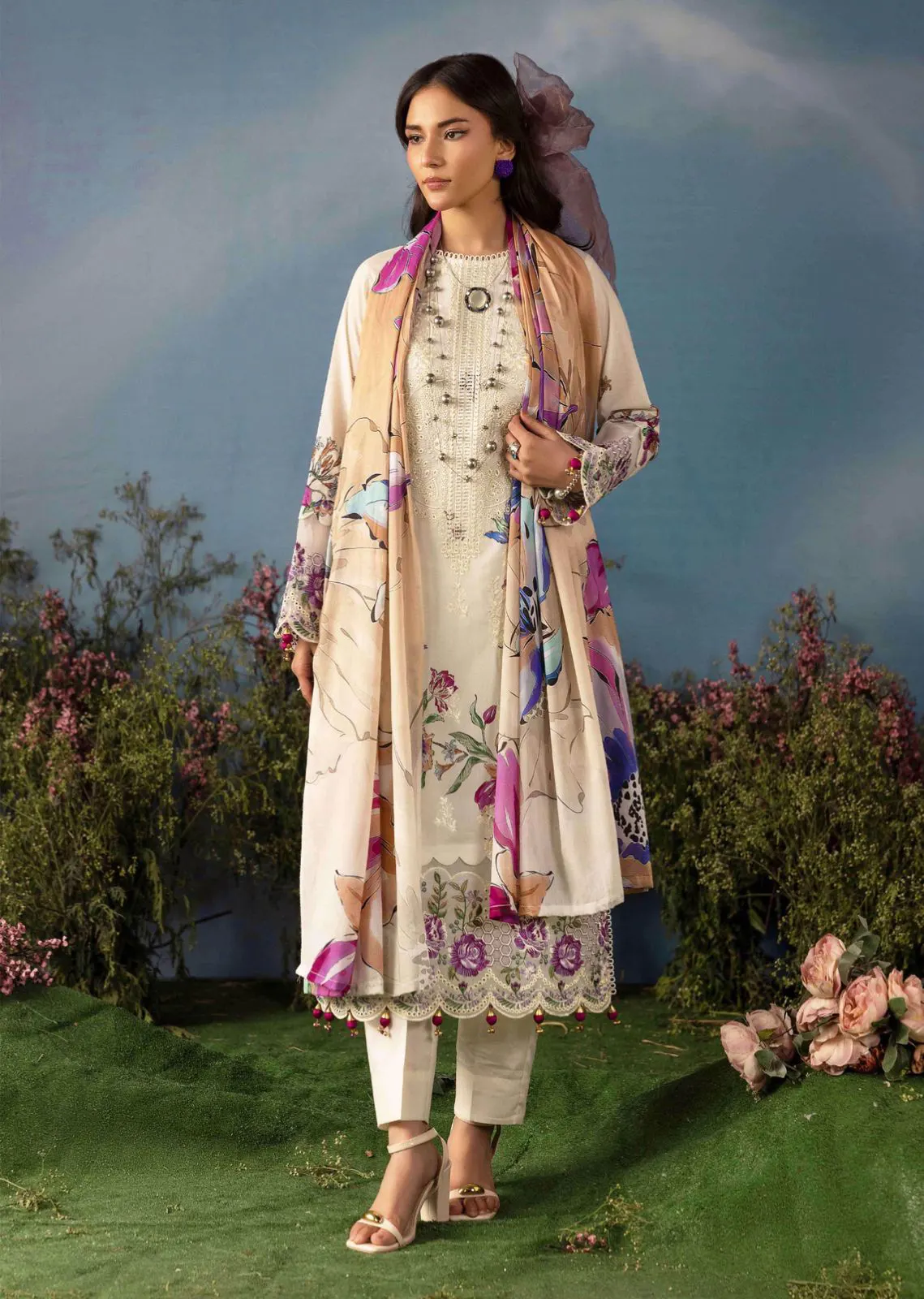 Violet Vine Embroidered Luxe