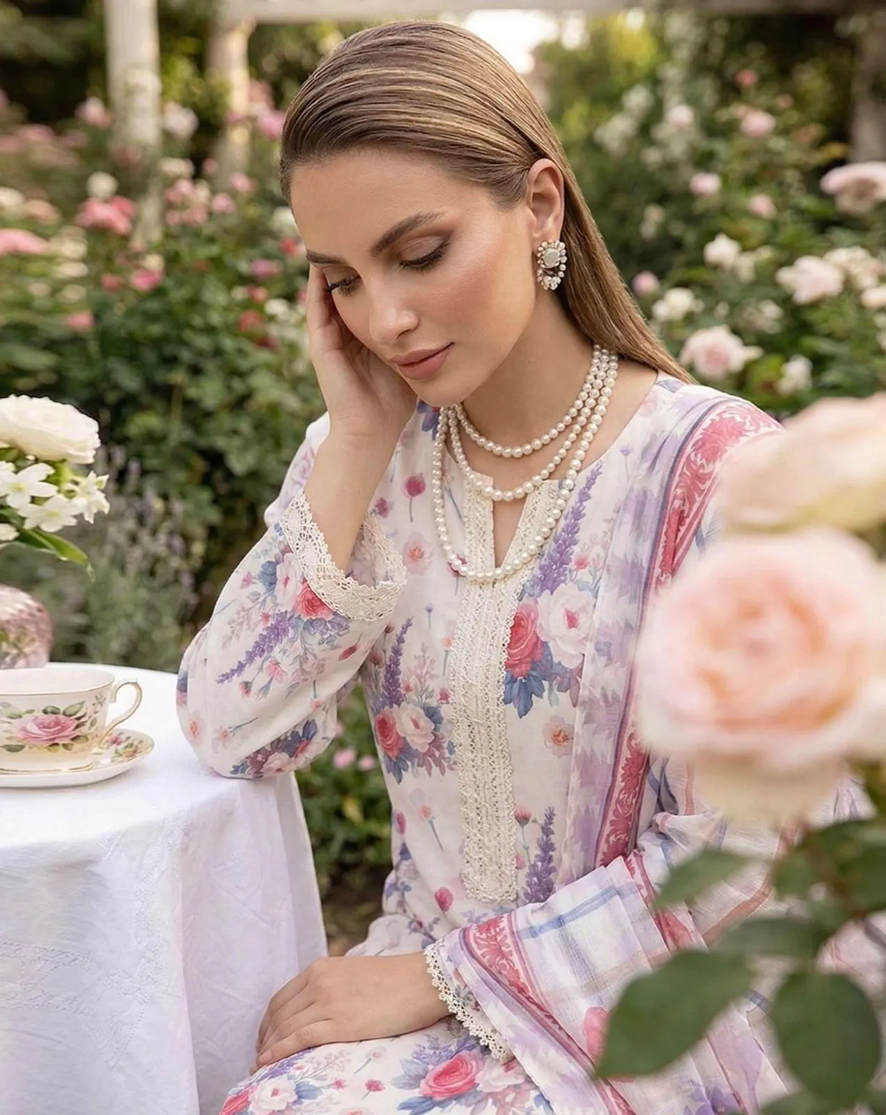 Vintage Rose Ivory Suite