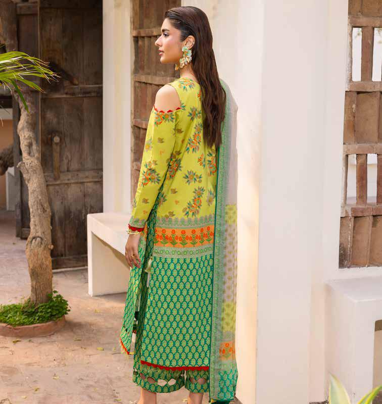 Lime & Emerald Lattice Lawn