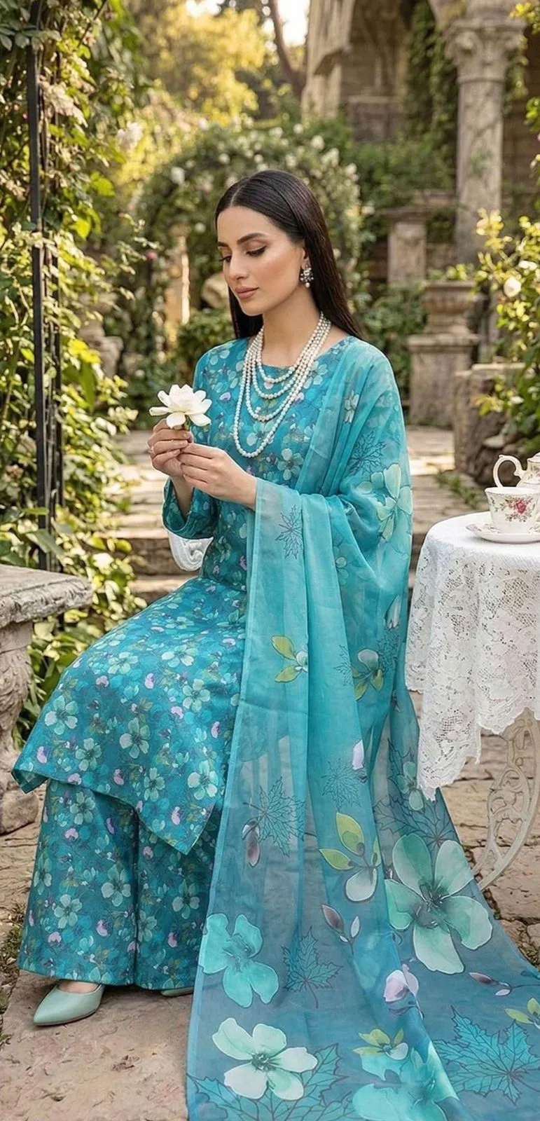 Teal Meadow Co-ord Set