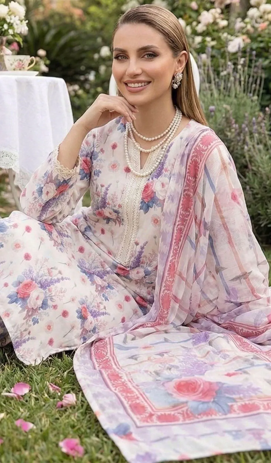 Vintage Rose Ivory Suite